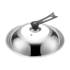 Factory wholesale stainless steel pot LIDS, wok visual combination LIDS, large pot LIDS, household flat-bottomed stir-frying pot LIDS, consignment Item Picture